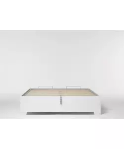 LETTO MATRIMONIALE CONTENITORE CON PIEDINI "BED BOX" BIANCO 160X190 CM